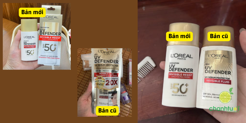 kem chống nắng L'Oreal vạch đỏ bản mới bao bì