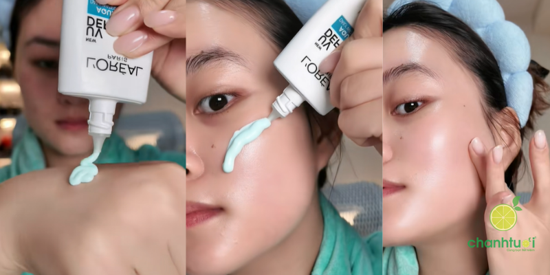 kem chống nắng l'oreal vạch xanh