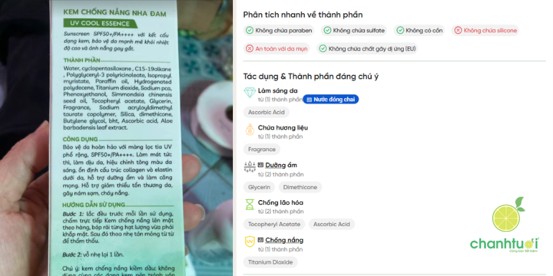 kem chống nắng quê skin 3