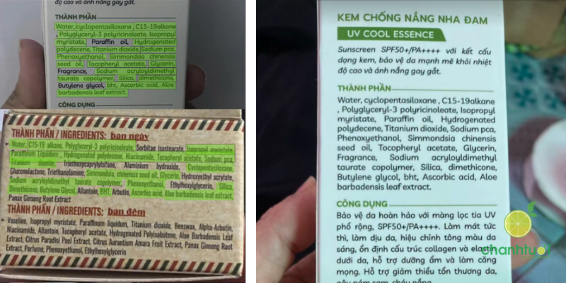 kem chống nắng quê skin 4