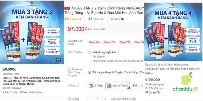 kem đánh răng kingbaby 2