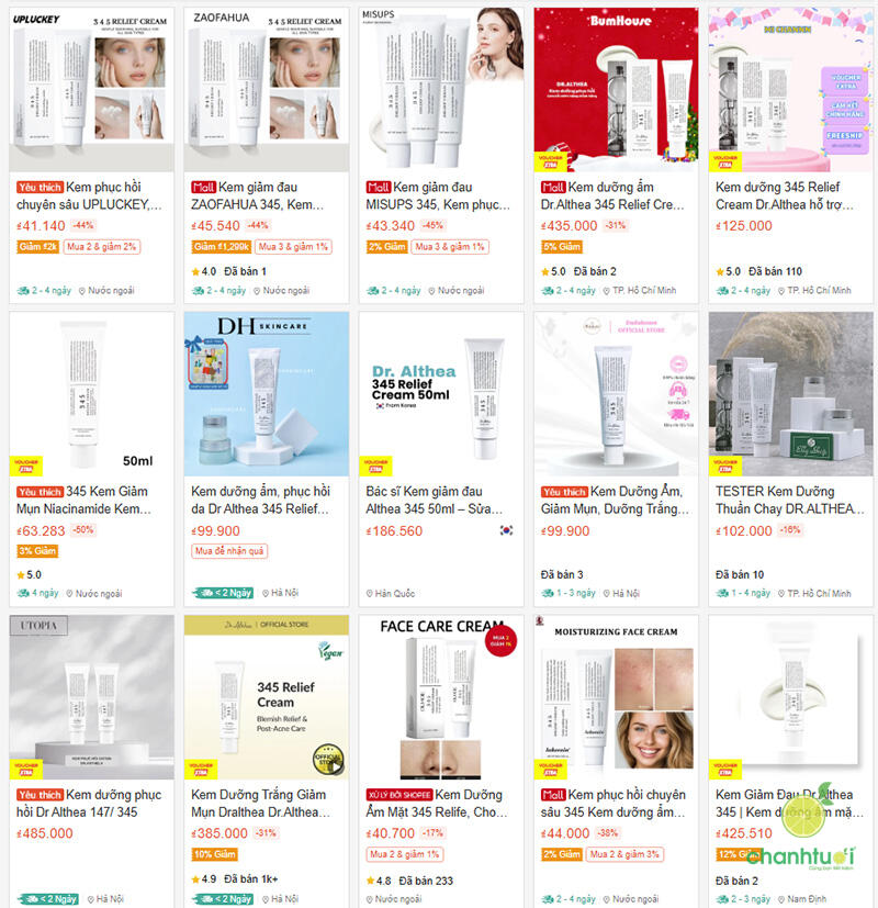 kem dưỡng 345 Relief Cream 7