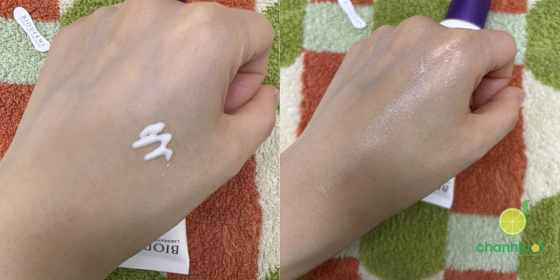 kem dưỡng bioderma tím kết cấu