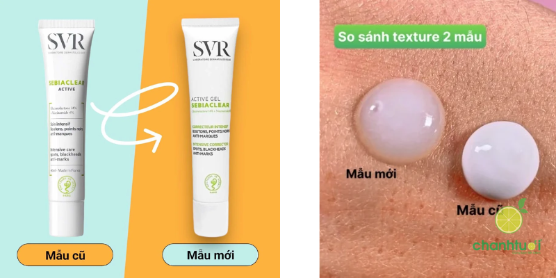 kem dưỡng SVR Sebiaclear Active mẫu mới