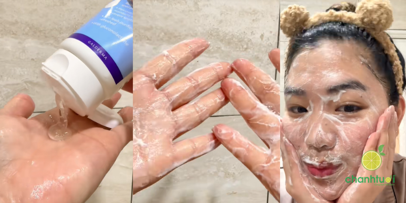 kết cấu sữa rửa mặt Benzac pH Control