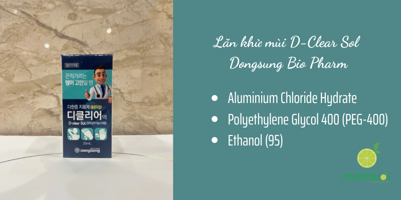 Lăn khử mùi D-Clear Sol Dongsung Bio Pharm 6