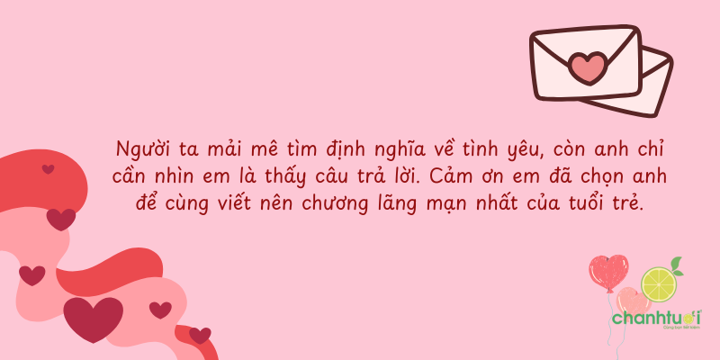 lời cảm ơn valentine 2