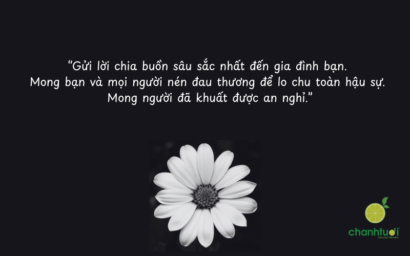 lời chia buồn đám tang 6