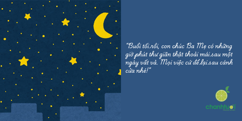 lời chúc buổi tối 2