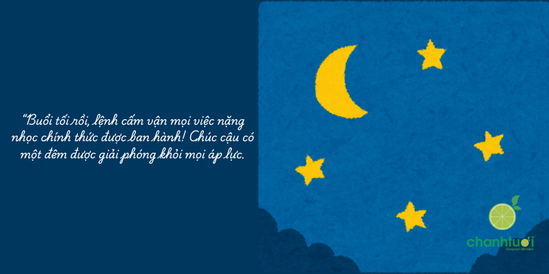 lời chúc buổi tối 3