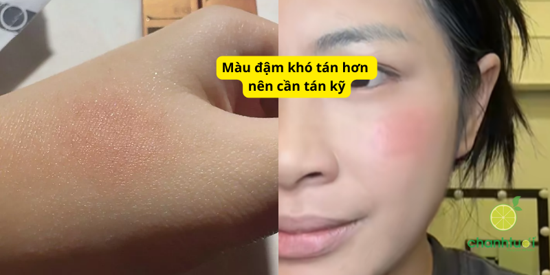 má hồng kem maybelline kết cấu 2