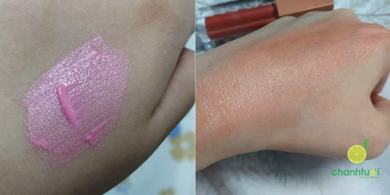 má hồng kem maybelline kết cấu