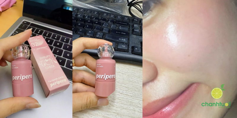 má hồng kem Peripera 10