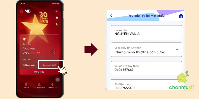 mật khẩu mbbank 1