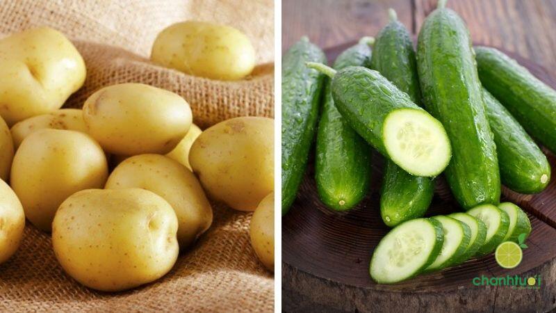mặt nạ khoai tây dưa chuột