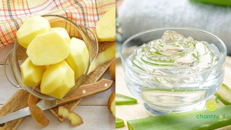 mặt nạ khoai tây nha đam