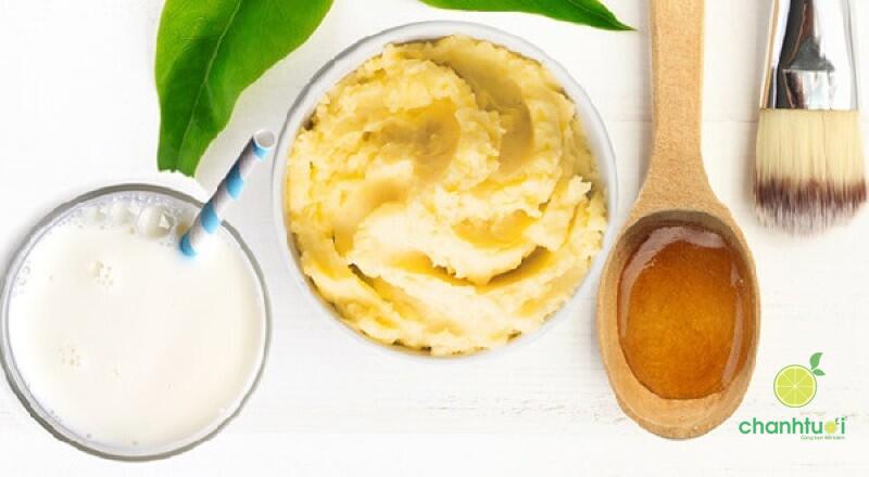 mặt nạ khoai tây sữa tươi mật ong