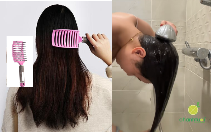 Mẹo gội đầu cho tóc phồng lâu bết 1