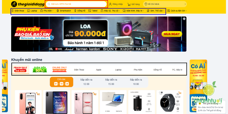 mua hàng thế giới di động 1