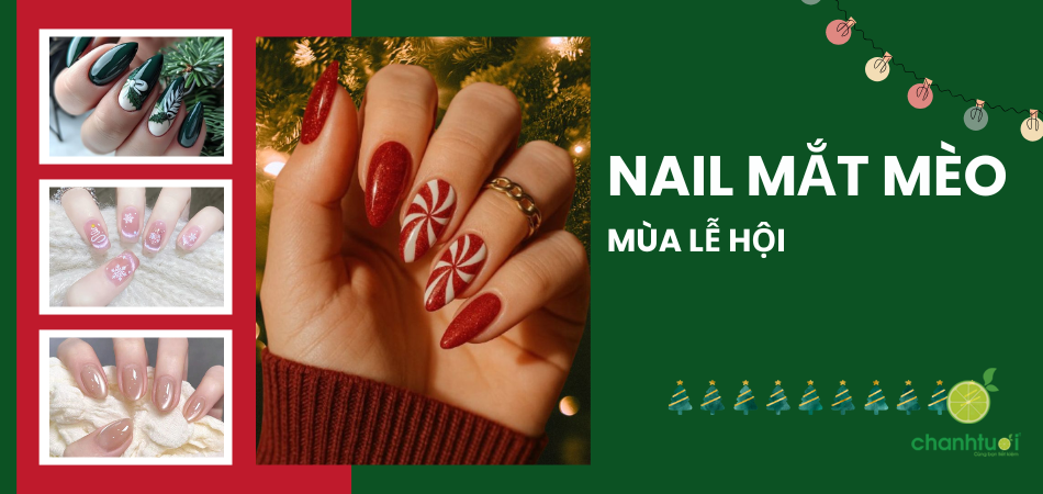 6 mẫu nail mắt mèo cực xinh giúp bạn nổi bật dịp lễ hội