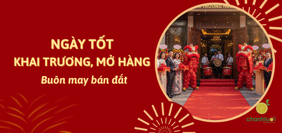 Ngày tốt giờ đẹp khai trương, mở hàng đầu năm 2026 theo tuổi