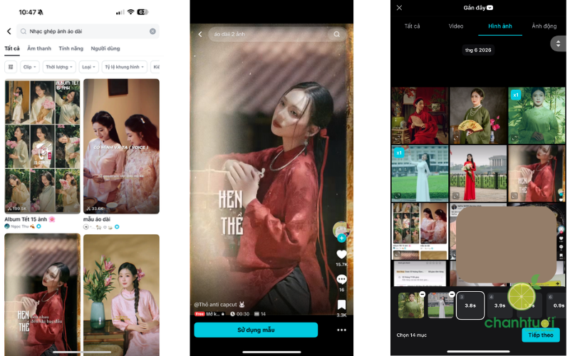 nhạc ghép ảnh áo dài 1
