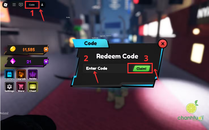 nhậpcode Blade x Zombies