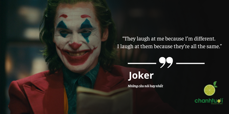 những câu nói hay của joker tiếng anh