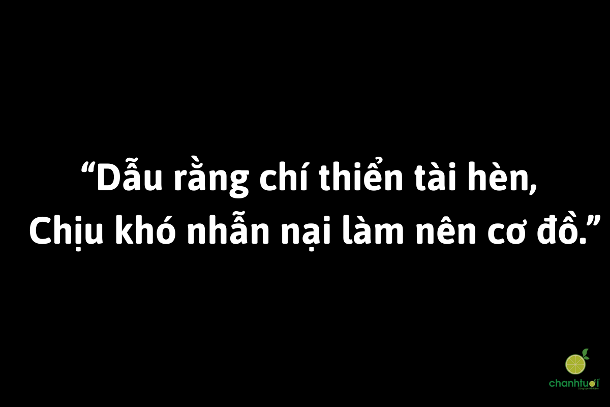 Những câu nói hay về siêng năng kiên trì 2