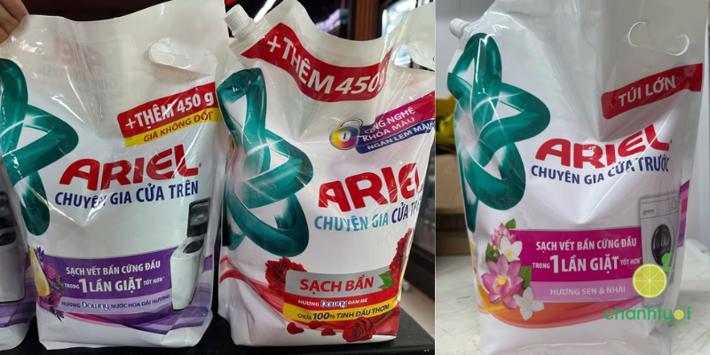 nước giặt ariel 3