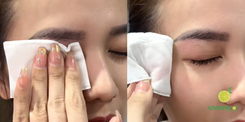 nước tẩy trang Drceutics làm sạch mascara