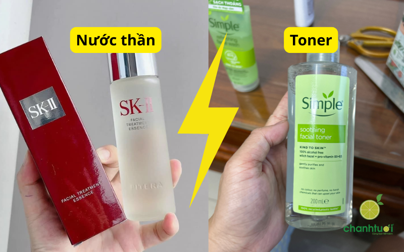 Nước thần và toner khác gì nhau