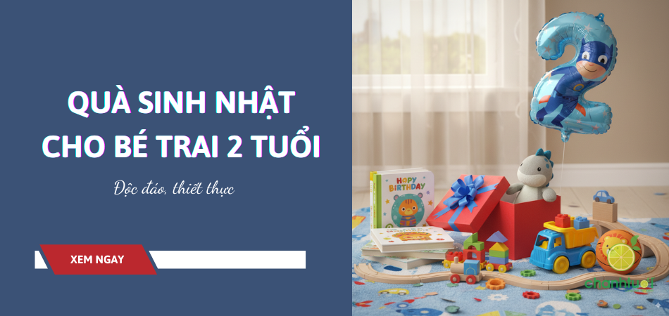 20+ ý tưởng quà sinh nhật cho bé trai 2 tuổi độc đáo, thiết thực, vừa học vừa chơi