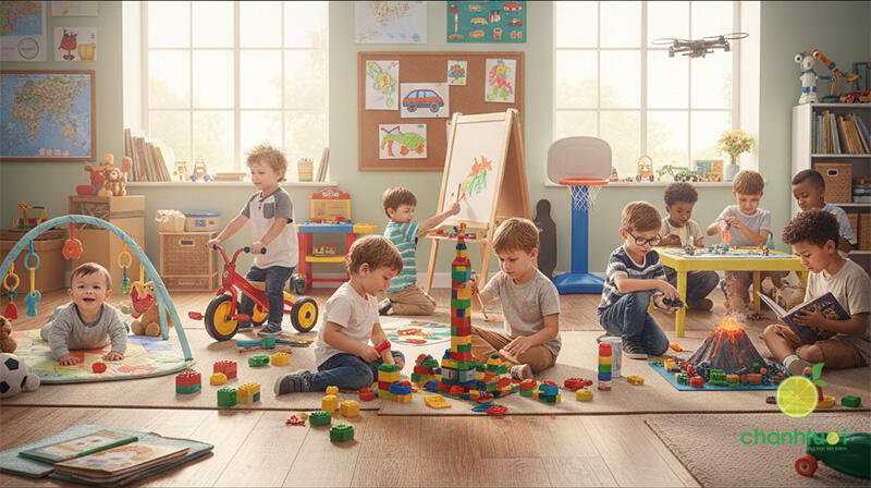 quà sinh nhật cho bé trai từng độ tuổi