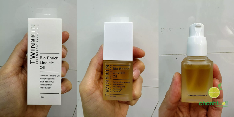 Review dầu dưỡng linoleic twins skin 1