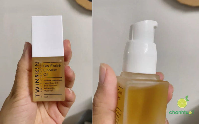Review dầu dưỡng linoleic twins skin 2