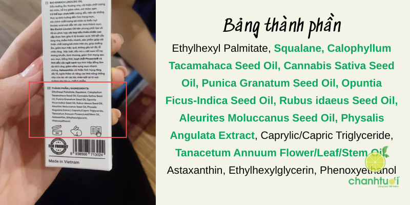 Review dầu dưỡng linoleic twins skin 4