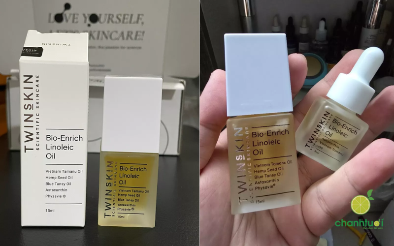 Review dầu dưỡng linoleic twins skin cho da gì