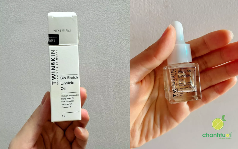 Review dầu dưỡng linoleic twins skin mini