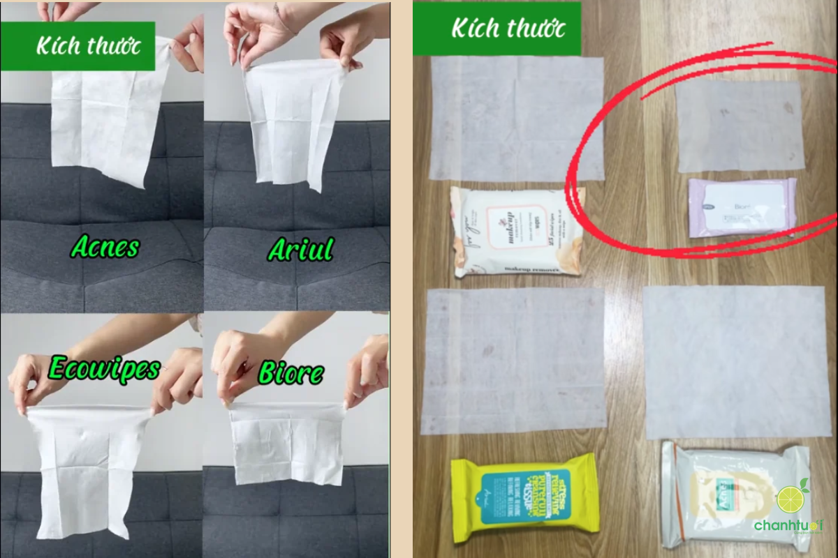 review KHĂN ƯỚT TẨY TRANG 6