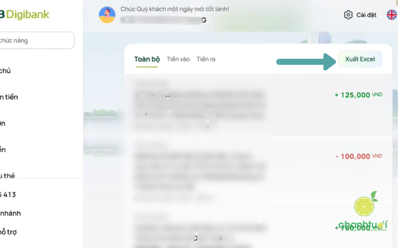 sao kê online vietcombank 8