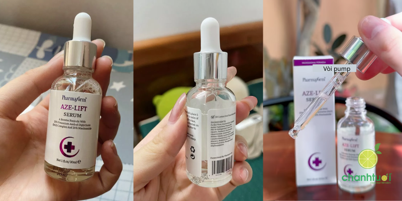 Serum pharmaform aze lift thiết kế