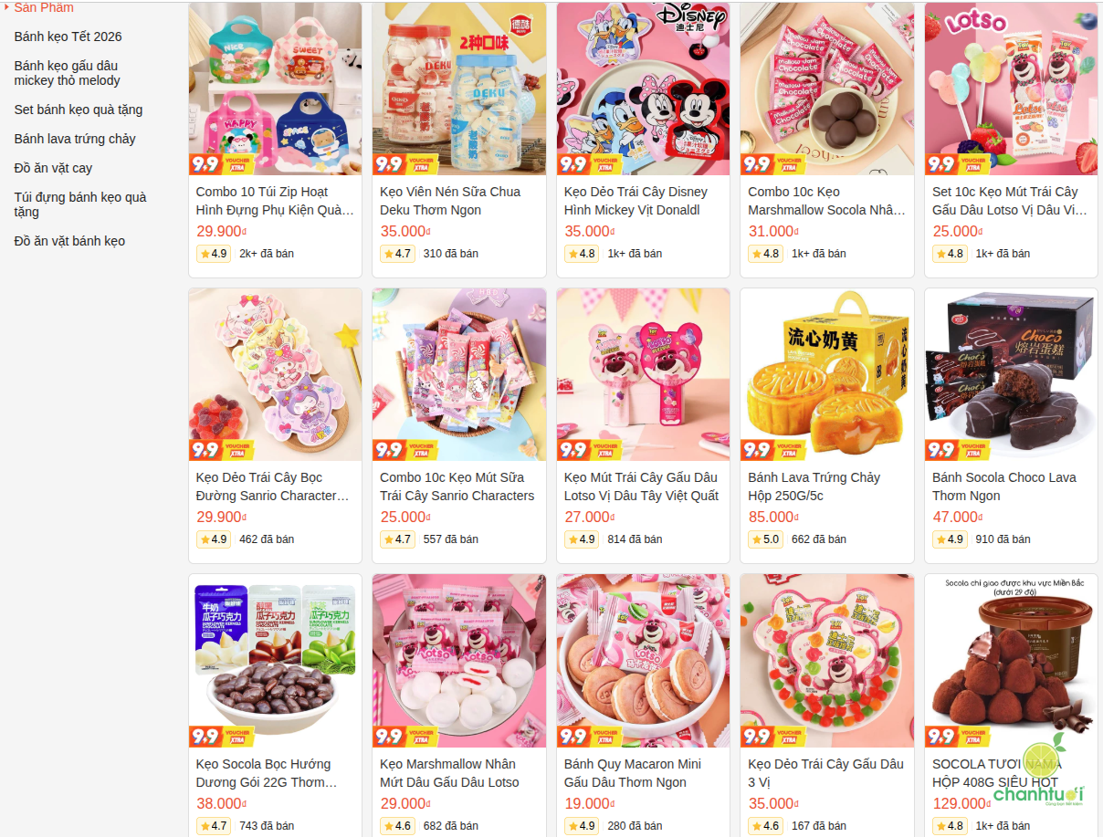 shop bán đồ ăn vặt trên Shopee 12