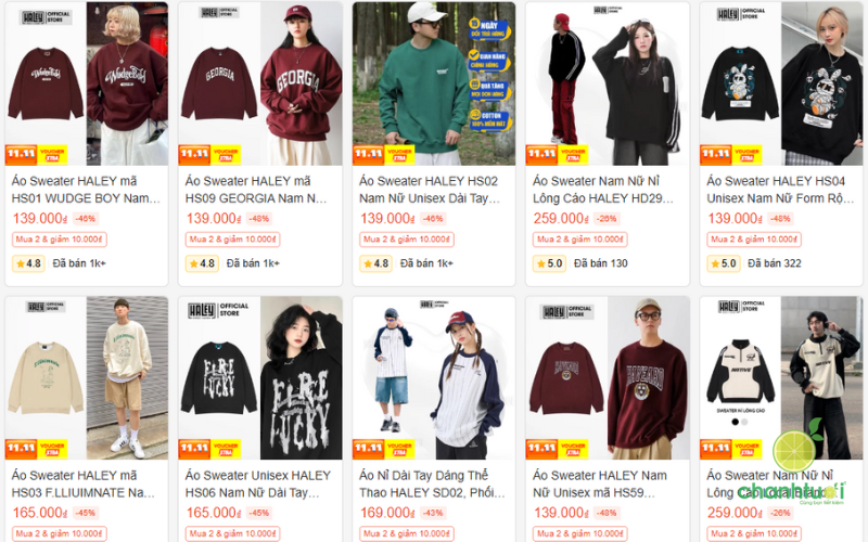 shop bán sweater đẹp 3