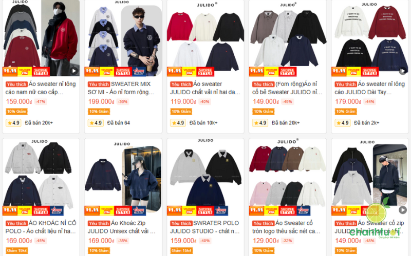 shop bán sweater đẹp 6