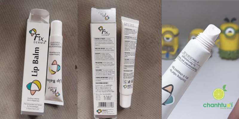 son dưỡng fixderma lip balm thiết kế