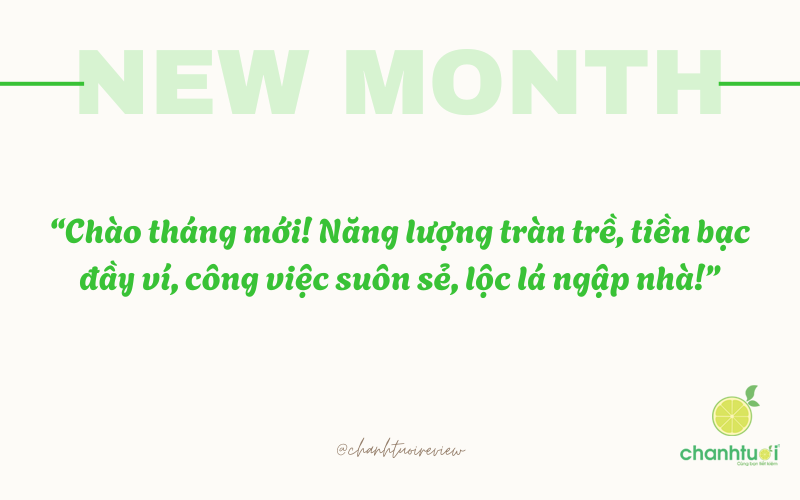 stt chào tháng mới 2