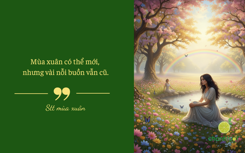 stt mùa xuân tâm trạng