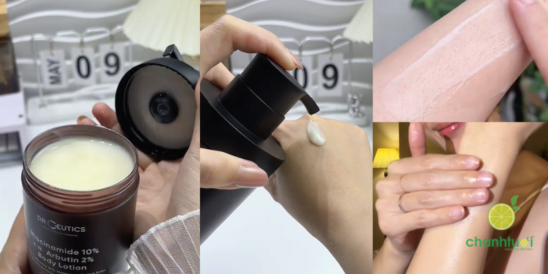 _Sữa Dưỡng Thể Trắng Da DrCeutics độ thấm