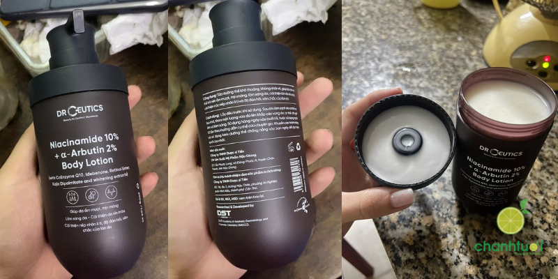 _Sữa Dưỡng Thể Trắng Da DrCeutics thiết kế 2